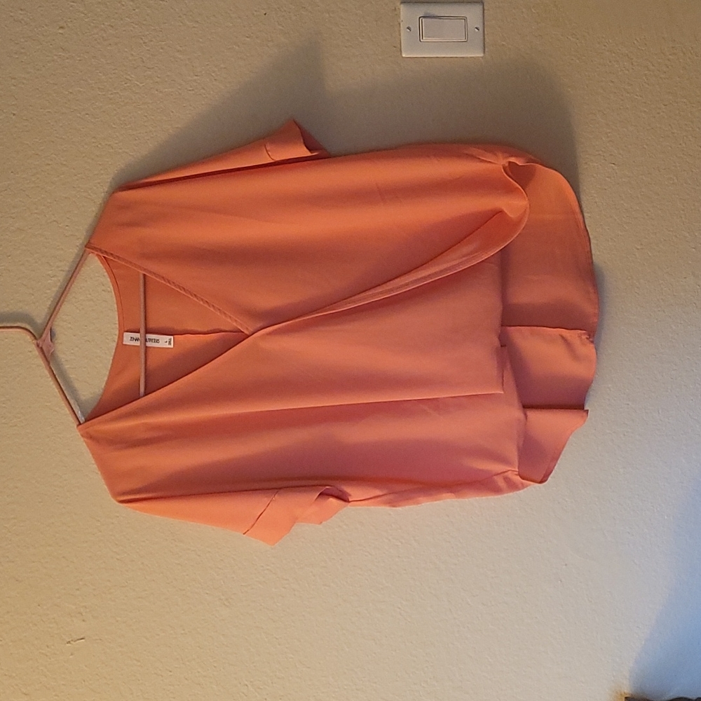 Coral blouse